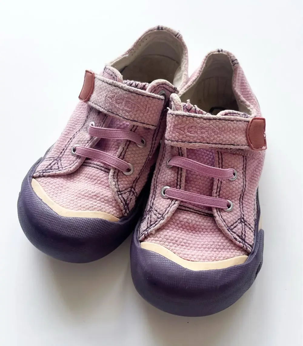 Toddler Girl's Keen Coronado Kids Pink Canvas Sneakers Size 10
